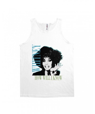 Whitney Houston Unisex Tank Top | How Will I Know Negative Design Shirt $7.52 Shirts