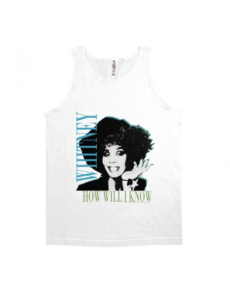 Whitney Houston Unisex Tank Top | How Will I Know Negative Design Shirt $7.52 Shirts