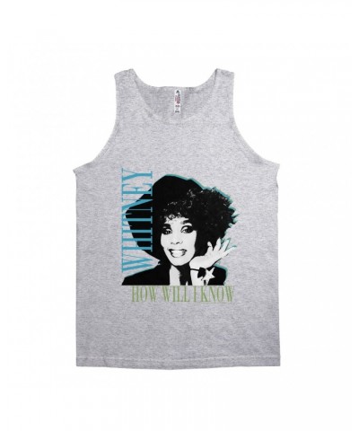 Whitney Houston Unisex Tank Top | How Will I Know Negative Design Shirt $7.52 Shirts