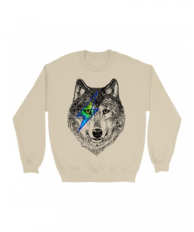 Music Life Sweatshirt | Glam Rock Wolf Sweatshirt $6.99 Sweatshirts