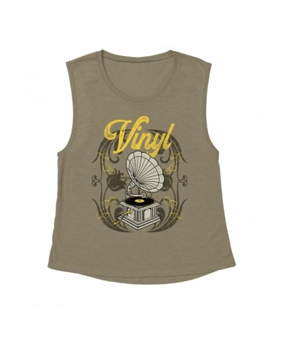 Music Life Muscle Tank | Only Vintage Vinyl Tank Top $7.76 Shirts