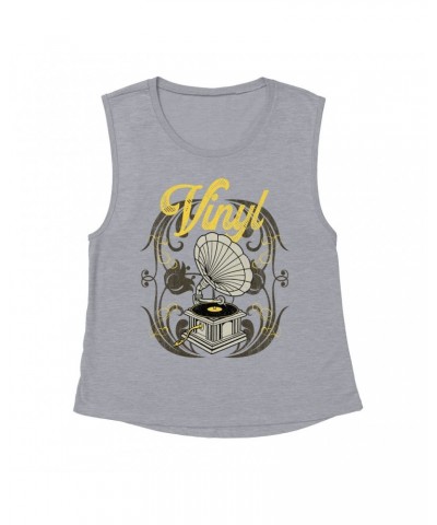 Music Life Muscle Tank | Only Vintage Vinyl Tank Top $7.76 Shirts