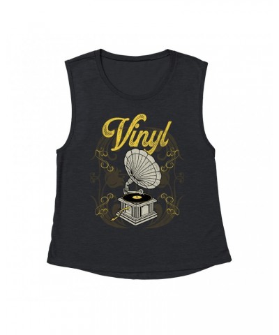 Music Life Muscle Tank | Only Vintage Vinyl Tank Top $7.76 Shirts