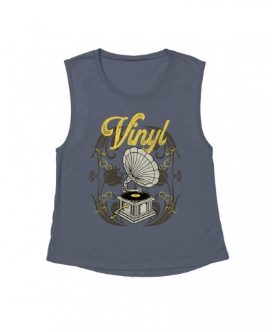 Music Life Muscle Tank | Only Vintage Vinyl Tank Top $7.76 Shirts