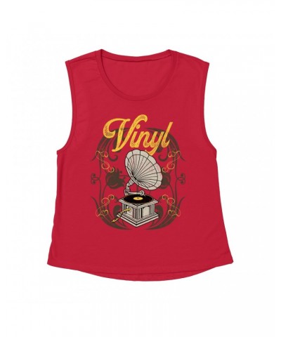 Music Life Muscle Tank | Only Vintage Vinyl Tank Top $7.76 Shirts