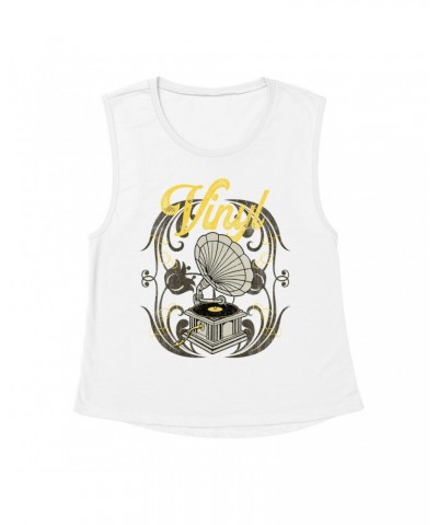 Music Life Muscle Tank | Only Vintage Vinyl Tank Top $7.76 Shirts