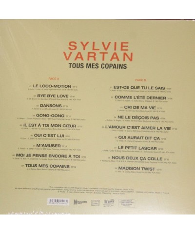 Sylvie Vartan Tous Mes Copains - LP (Vinyl) $7.98 Vinyl