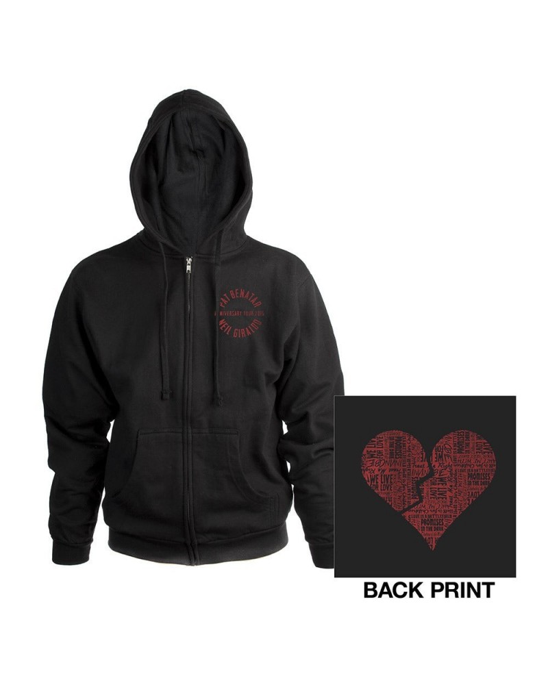 Pat Benatar & Neil Giraldo Pat Benatar/Neil Giraldo Brokenheart Zip Hoody $71.62 Sweatshirts