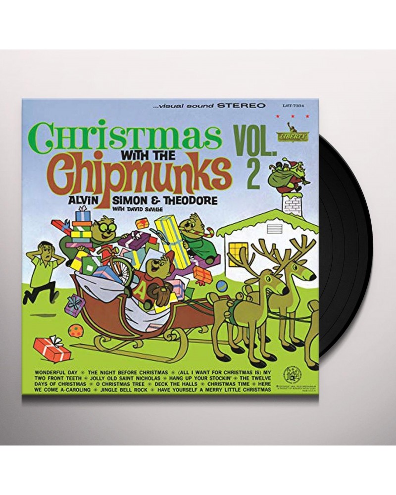 Alvin and the Chipmunks Christmas With The Chipmunks Vol.2 (LP)(White) Vinyl Record $10.01 Vinyl