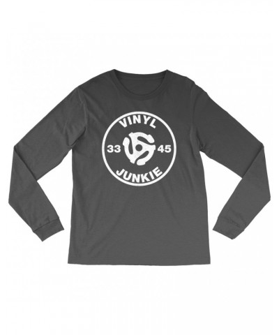 Music Life Long Sleeve Shirt | Vinyl Junkie Shirt $4.34 Shirts