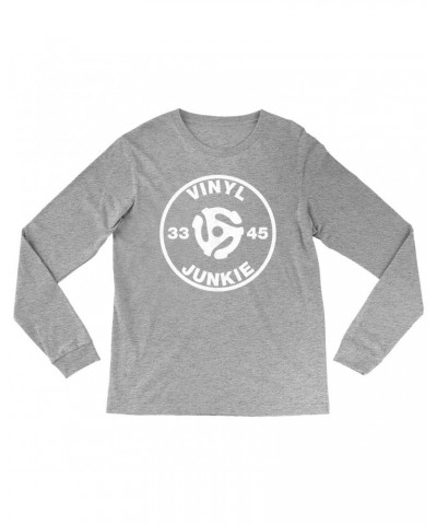 Music Life Long Sleeve Shirt | Vinyl Junkie Shirt $4.34 Shirts