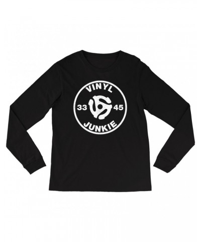 Music Life Long Sleeve Shirt | Vinyl Junkie Shirt $4.34 Shirts