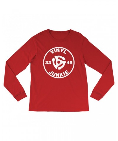 Music Life Long Sleeve Shirt | Vinyl Junkie Shirt $4.34 Shirts