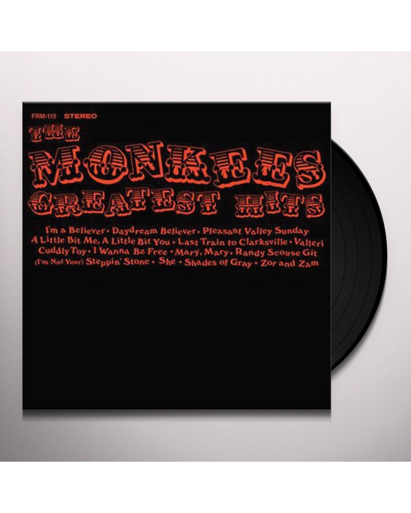 The Monkees Greatest Hits Vinyl Record $7.12 Vinyl