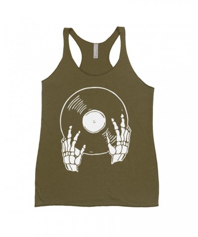 Music Life Colorful Racerback Tank | Skeletons Spin Vinyl Too Tank Top $4.45 Shirts