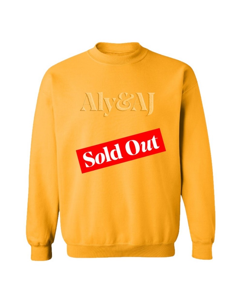 Aly & AJ LOGO GOLD EMBROIDERED SWEATSHIRT $5.60 Sweatshirts