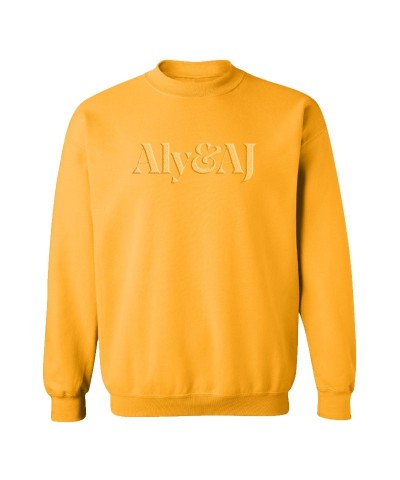 Aly & AJ LOGO GOLD EMBROIDERED SWEATSHIRT $5.60 Sweatshirts