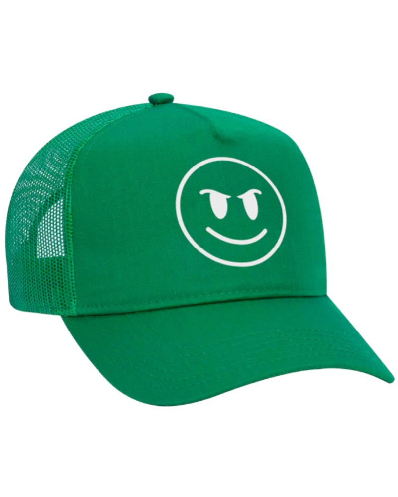 Zayde Wølf Rumble Smiley Face Green Hat (Pre-Order) $9.35 Hats