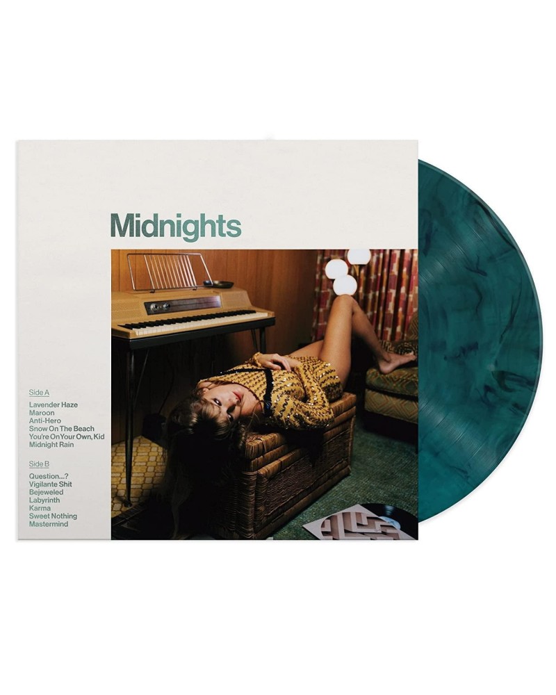 Taylor Swift Midnights [Jade Green Edition] Vinyl Record $14.80 Vinyl