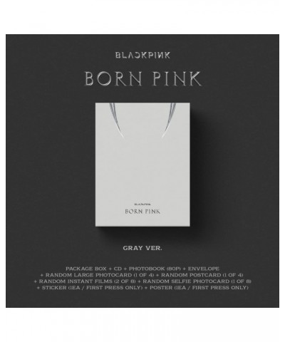 BLACKPINK BORN PINK (STANDARD CD BOXSET - VERSION C / GRAY) CD $4.65 CD