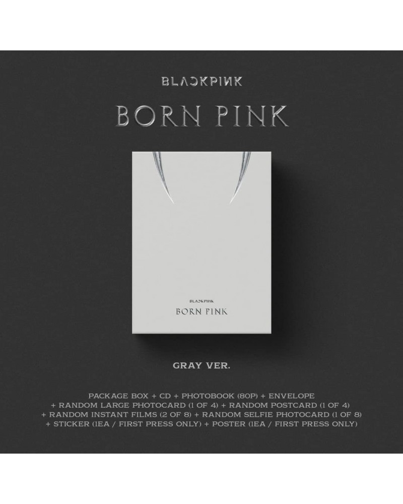 BLACKPINK BORN PINK (STANDARD CD BOXSET - VERSION C / GRAY) CD $4.65 CD