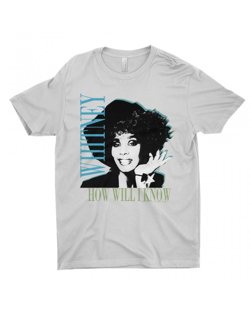 Whitney Houston T-Shirt | How Will I Know Negative Design Shirt $12.77 Shirts