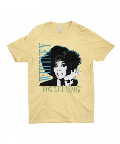 Whitney Houston T-Shirt | How Will I Know Negative Design Shirt $12.77 Shirts