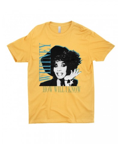 Whitney Houston T-Shirt | How Will I Know Negative Design Shirt $12.77 Shirts