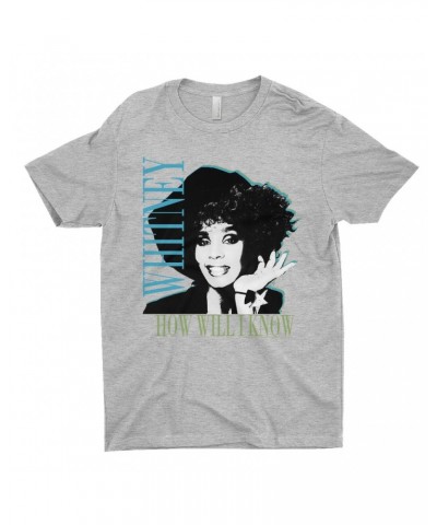 Whitney Houston T-Shirt | How Will I Know Negative Design Shirt $12.77 Shirts