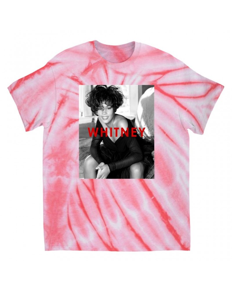 Whitney Houston T-Shirt | Bold Black And White Cover Tie Dye Shirt $8.15 Shirts