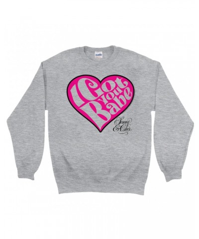 Sonny & Cher Sweatshirt | I Got You Babe Heart And Logo Sweatshirt $15.54 Sweatshirts