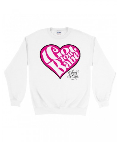 Sonny & Cher Sweatshirt | I Got You Babe Heart And Logo Sweatshirt $15.54 Sweatshirts