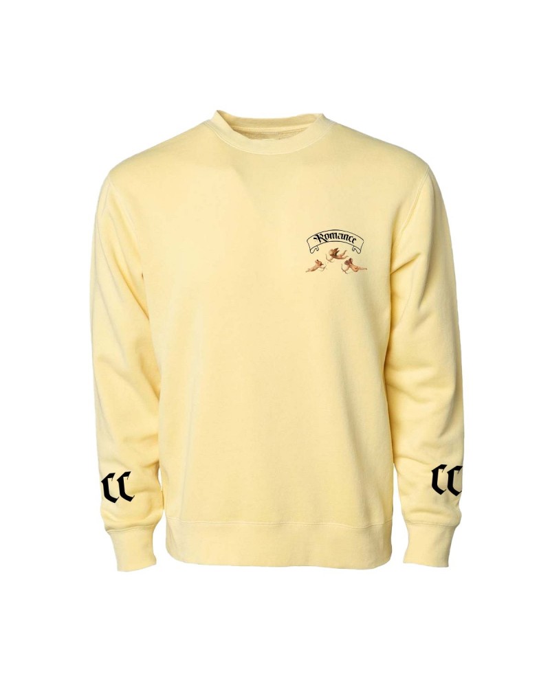 Camila Cabello Romance Yellow Crewneck Fleece $12.83 Sweatshirts