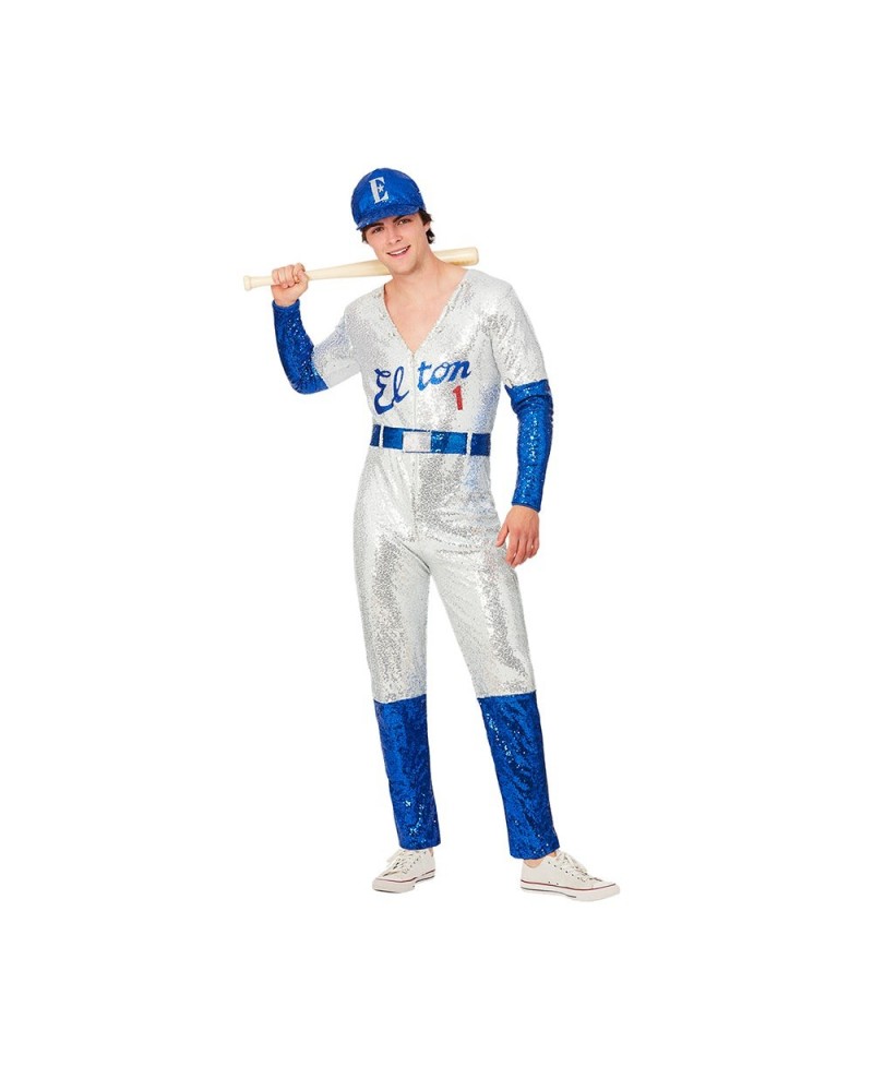 Elton John Deluxe Sequin Baseball Costume $23.02 Accessories