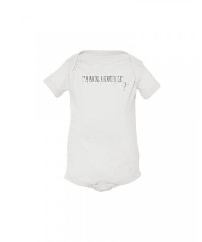 Joshua Radin I'm Making A Beautiful Day Onesie (White) $6.71 Kids