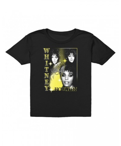 Whitney Houston Kids T-Shirt | Yellow Classic Collage Kids T-Shirt $8.38 Kids