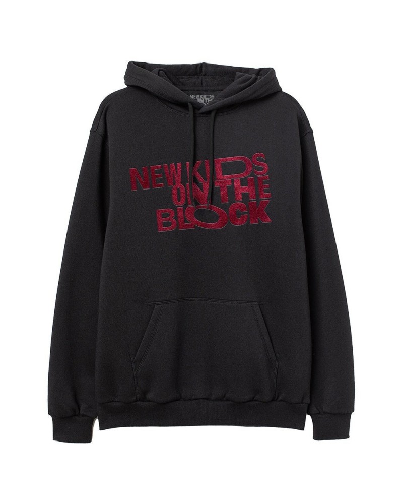 New Kids On The Block Skewed Classic Logo Hoodie $7.19 Sweatshirts