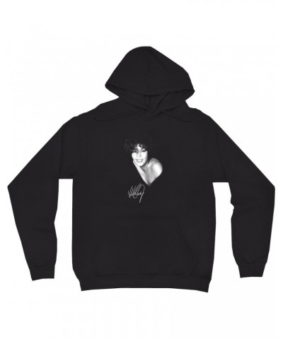 Whitney Houston Hoodie | White Whitney Photo And Signature Hoodie $5.62 Sweatshirts