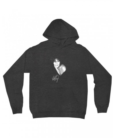 Whitney Houston Hoodie | White Whitney Photo And Signature Hoodie $5.62 Sweatshirts