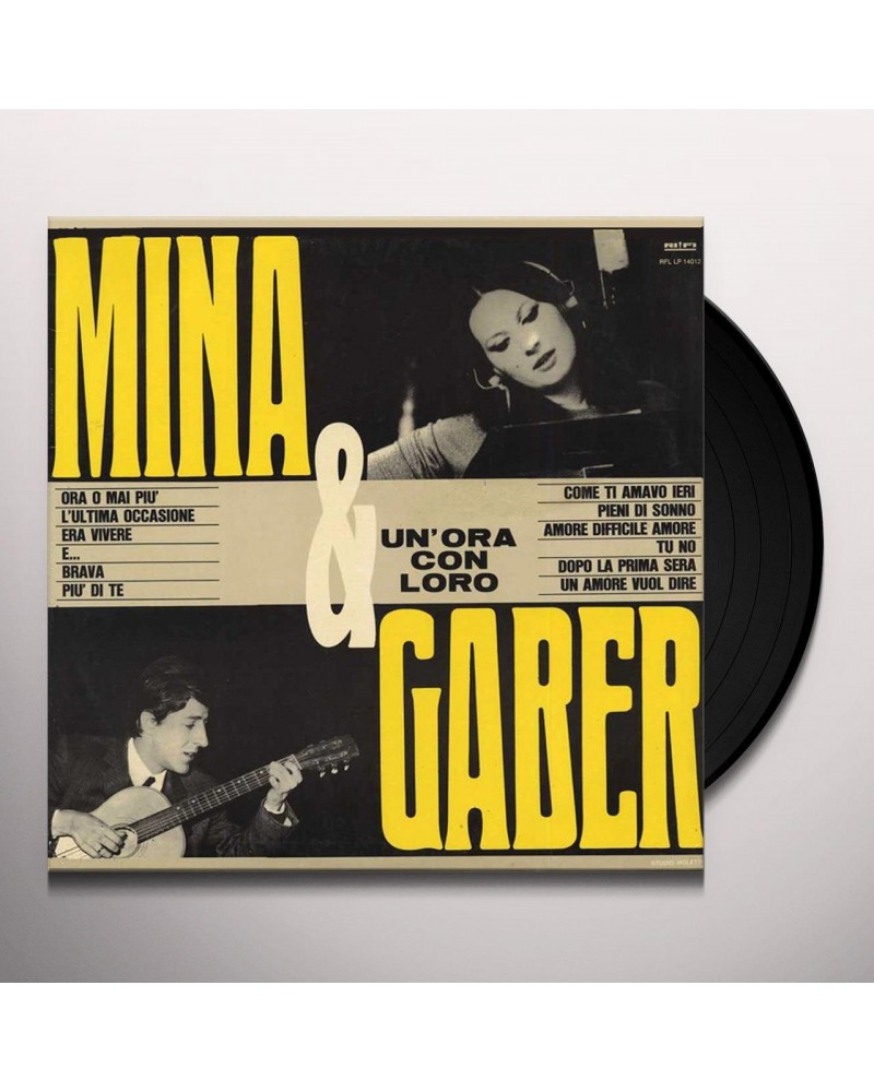 Mina & Gaber UN'ORA CON LORO Vinyl Record $5.39 Vinyl