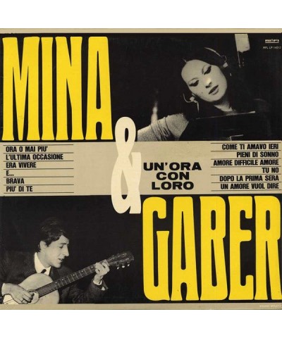 Mina & Gaber UN'ORA CON LORO Vinyl Record $5.39 Vinyl