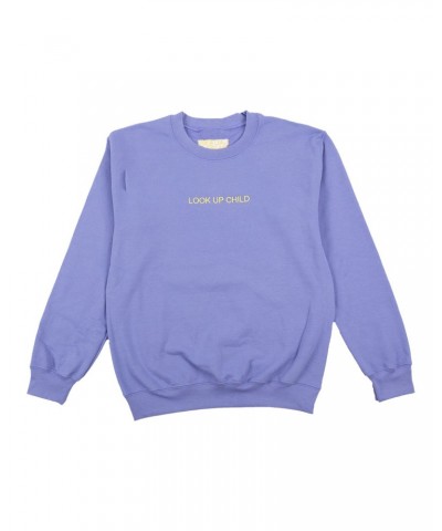 Lauren Daigle Lavender Look Up Child Crewneck Sweatshirt $7.99 Sweatshirts