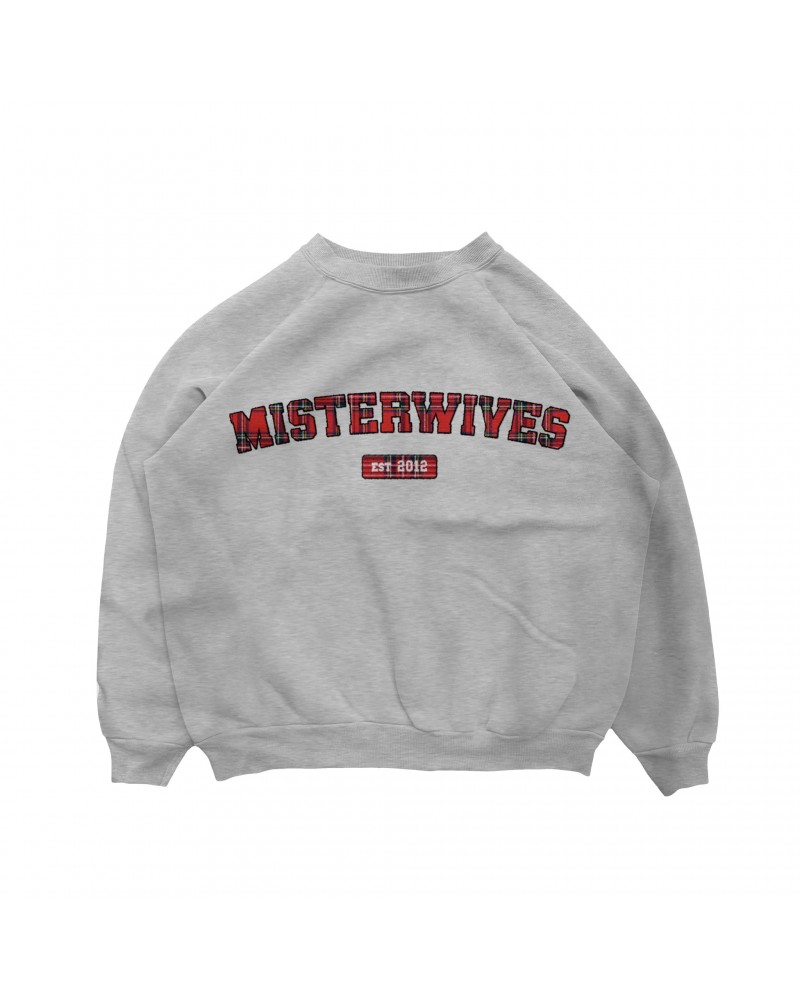 MisterWives Tartan Grey Crewneck $4.56 Sweatshirts