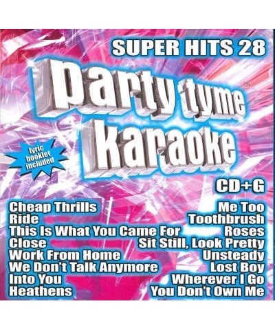 Party Tyme Karaoke SUPER HITS 28 (16-SONGCD+G) CD $10.80 CD