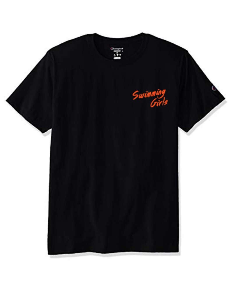 Swimming Girls T-SHIRT (ORANGE TEXT) $8.24 Shirts