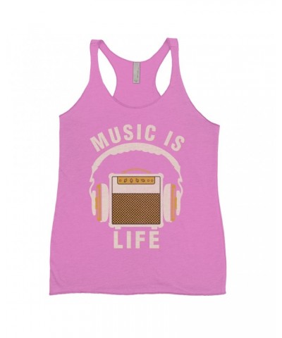 Music Life Colorful Racerback Tank | Music Amps Life Tank Top $4.19 Shirts