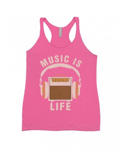 Music Life Colorful Racerback Tank | Music Amps Life Tank Top $4.19 Shirts