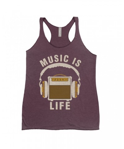 Music Life Colorful Racerback Tank | Music Amps Life Tank Top $4.19 Shirts