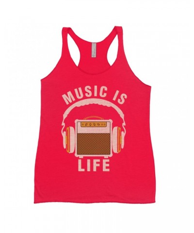 Music Life Colorful Racerback Tank | Music Amps Life Tank Top $4.19 Shirts