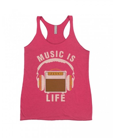 Music Life Colorful Racerback Tank | Music Amps Life Tank Top $4.19 Shirts